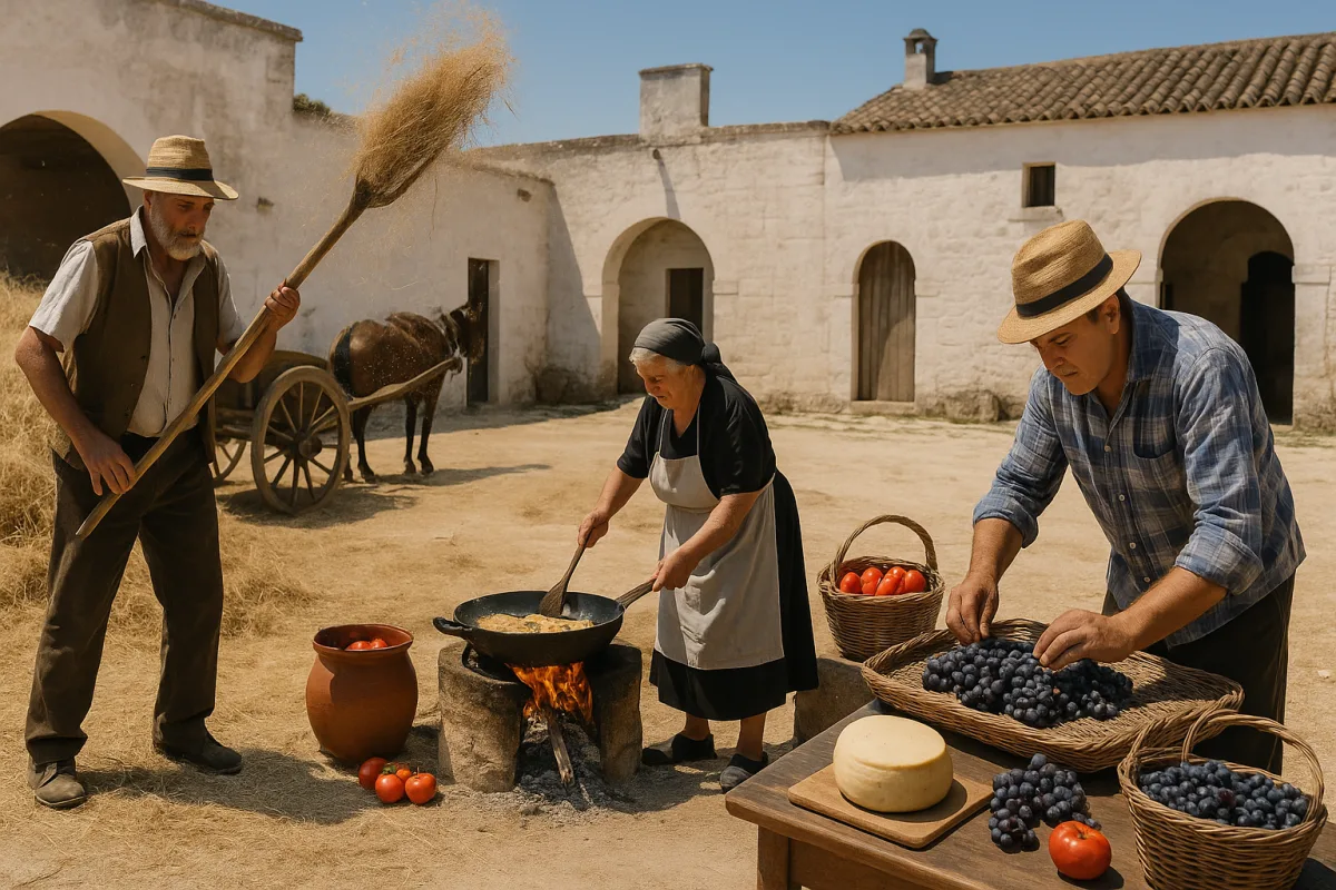 Il primo d'agosto nelle masserie: i lavori e i piatti che aprivano il mese