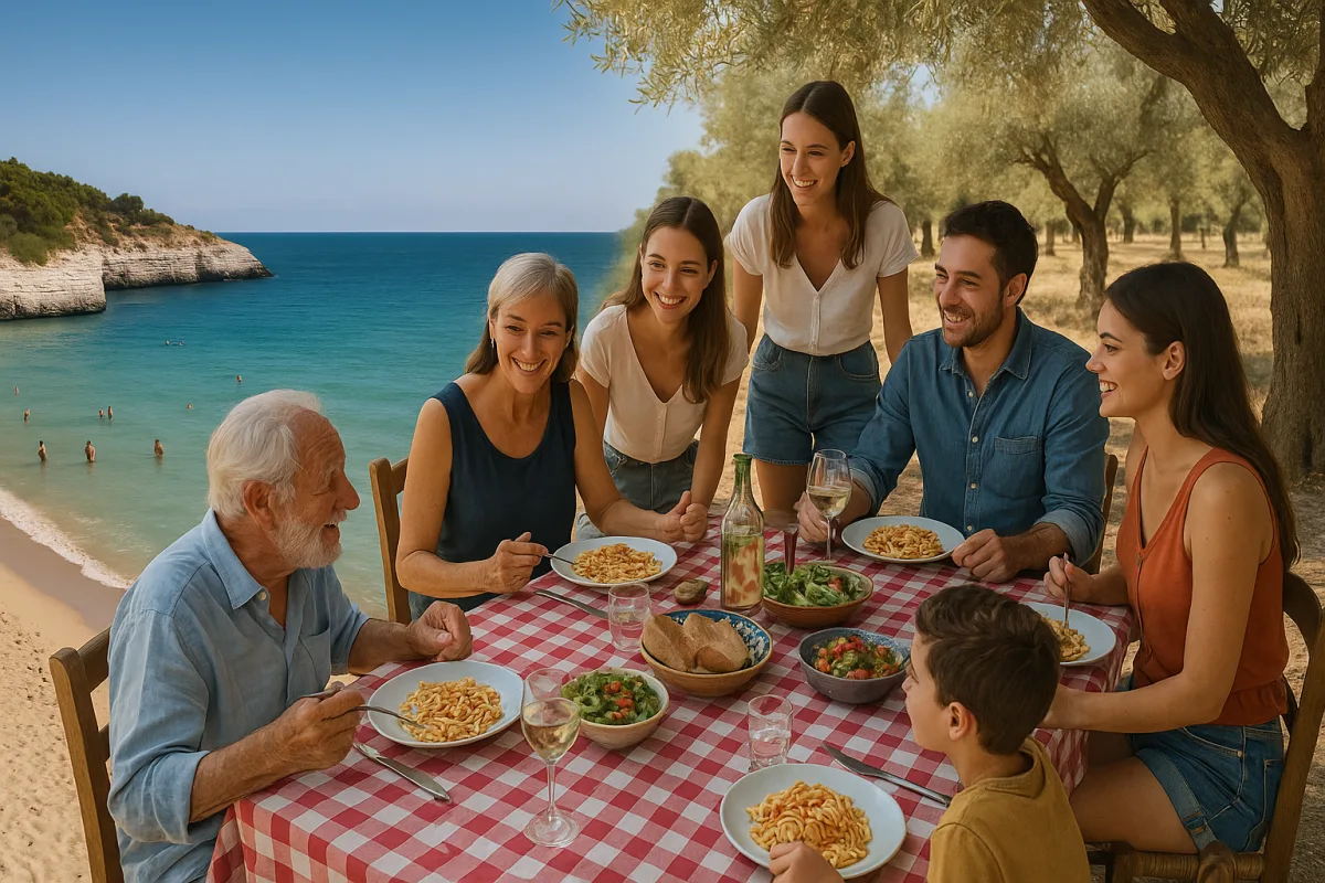 La domenica pugliese d'agosto: il pranzo che inizia al mare e finisce in campagna