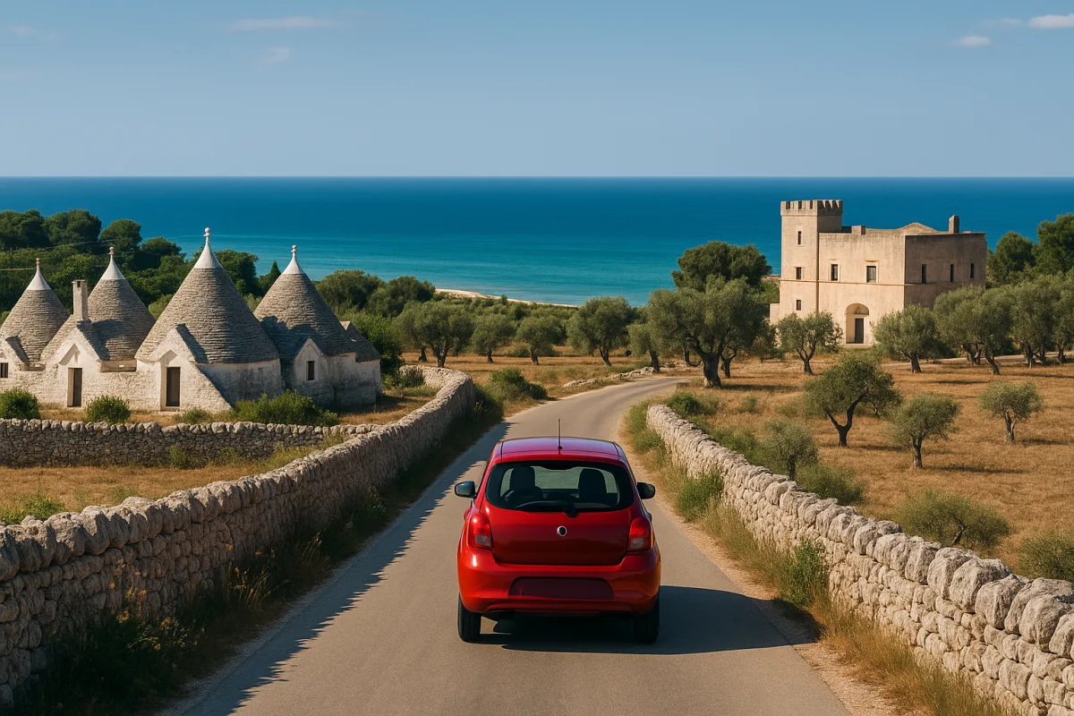 Puglia in auto: il tour perfetto tra trulli, mare e masserie da non perdere