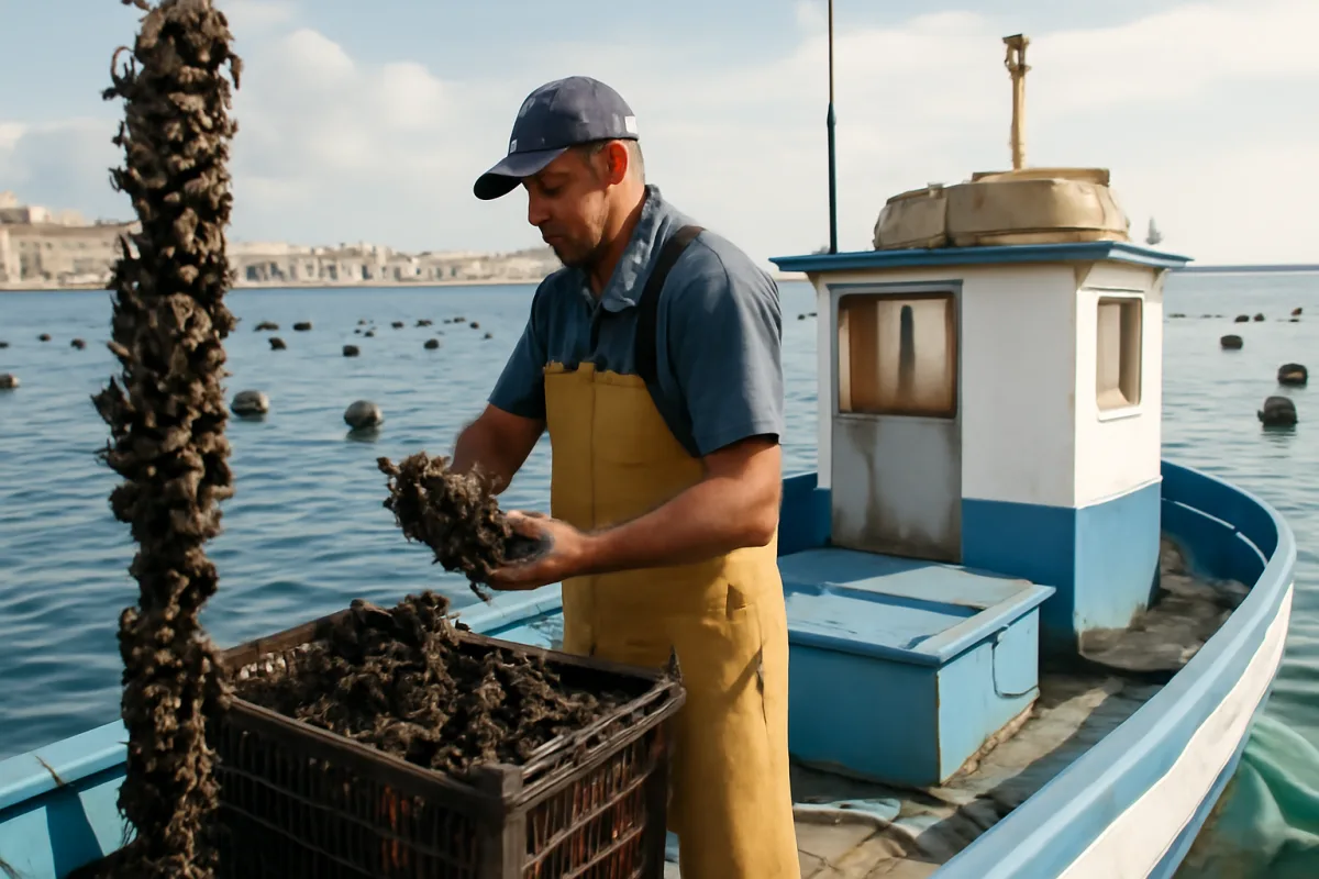 Allevamento di cozze a Taranto: come funziona il ciclo che pochi visitatori vedono