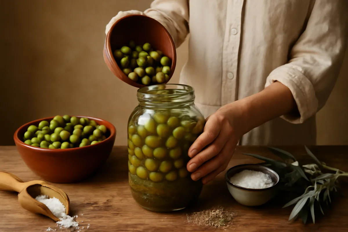 Olive in salamoia salentine: come prepararle senza che diventino amare