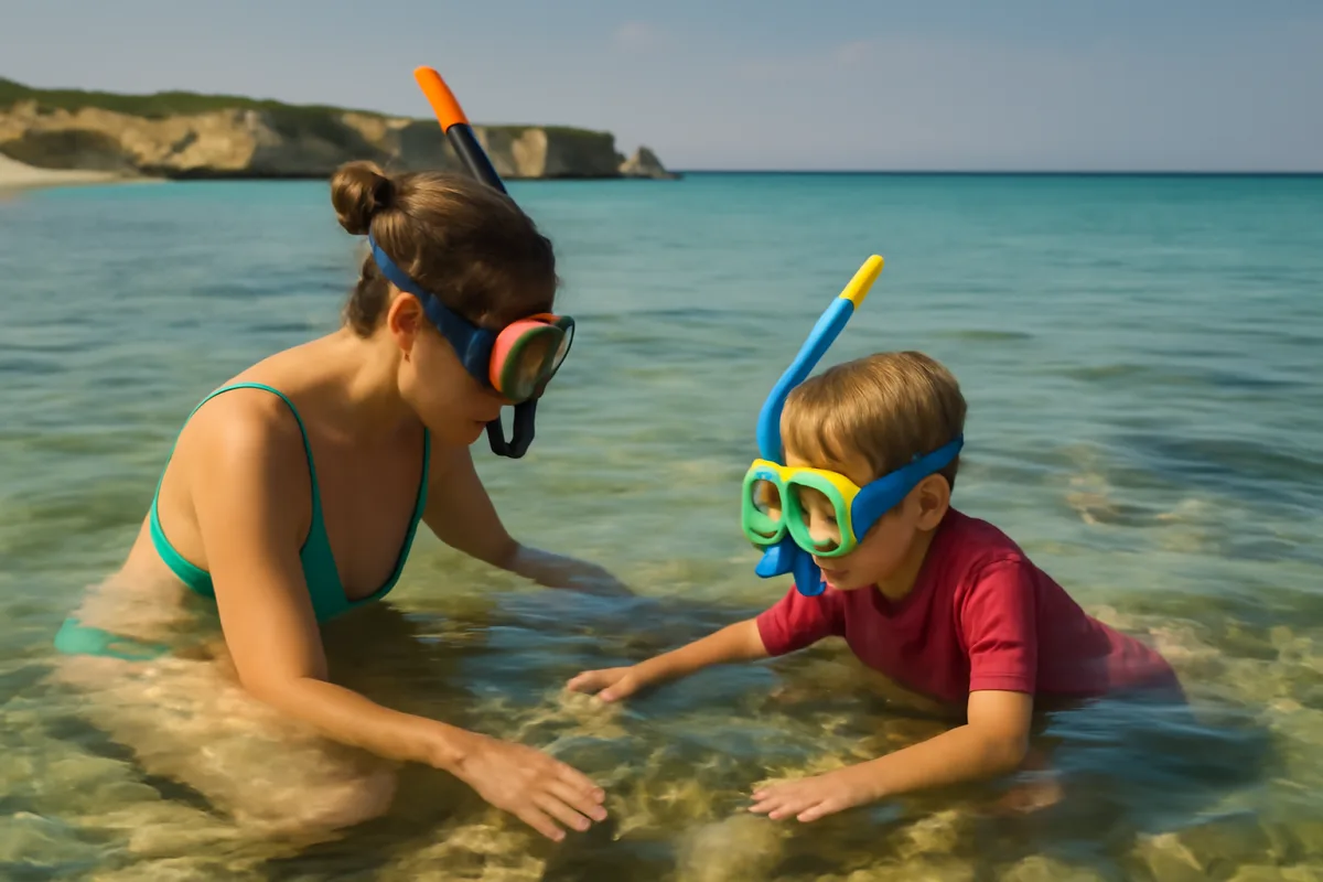 Dove fare snorkeling con i bambini in Puglia: fondali bassi e sicuri da scoprire