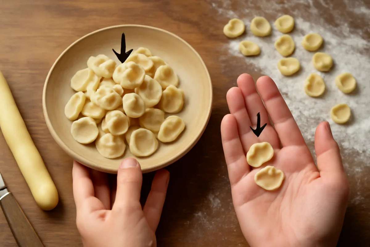 Quanto spesse devono essere le orecchiette fatte in casa: dipende