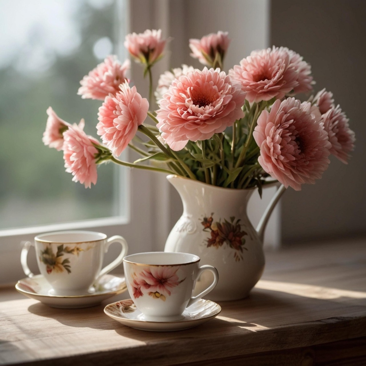 Immagine di una tazza di caffè con un messaggio di buongiorno dolce per una donna speciale.